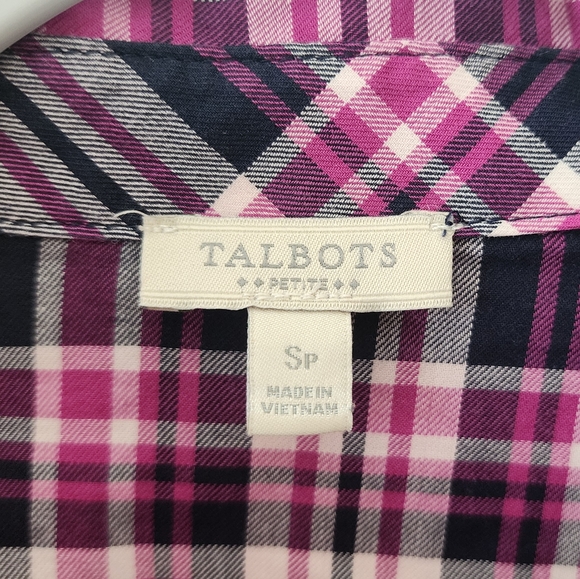 Talbots Button Up | S Petite | Plaid - Picture 2 of 4